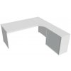 kancelársky stôl sestava levá 180 cm - GE 1800 HR L biela