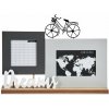 Giftdecor Stojací fotorámeček na 2 fotografie, dekorační nápis Dreams a jízdní kolo