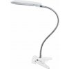 LED stolná lampička s vypínačom a klipsom BAZ 5 W/230 V/4000 K/340 lm/120°/IP20, biela