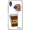 Picasee silikónový čierny obal pre Honor 10 Lite - Cute coffee