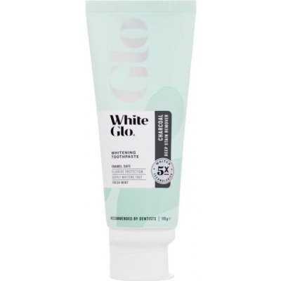 White Glo Glo Charcoal Deep Stain Remover Whitening Toothpaste - Bieliaca zubná pasta s aktívnym uhlím 115 g