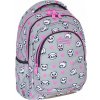Školský viac-komorový batoh AstraBag biely, čierny, odtiene šedej a striebornej, ružový 20 l