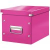 Leitz Škatuľa kocka Click & Store WOW - 6 ks, predné otváranie, Čierna, 260 x 240 x 260, 3 ks