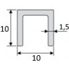 Effector - Jednoduchý profil (EASY) - B30 - Dĺžka 2 m - Farba Striebro