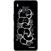 Picasee silikónový čierny obal pre Honor 50 Lite - Throw UP