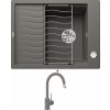Blanco ELON 45 S šedá vulkán + excentrické ovládanie + Blanco MIDA-S šedá vulkán 526967