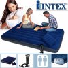 Intex Nafukovací set Intex matrac + pumpa + 2x vankúš (152 x 203 x 25 cm)