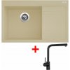 Sinks RIM 780 L Sahara + Elka čierna matná G5550