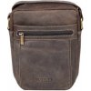 Pánska kožená bočná taška Always Wild hnedá 22×18 cm