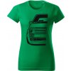 T-ričko Volkswagen Golf Mk2 GTi Half dámske tričko Farba trička: Tyrkysová, Farba potlače: Čierna, Veľkosť: XXL