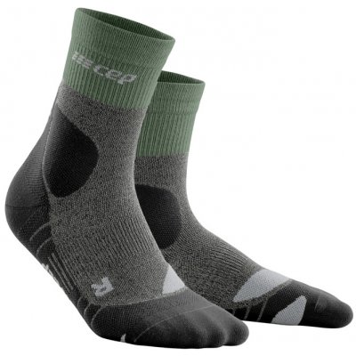 CEP Vysoké Outdoor ponožky Merino green/grey