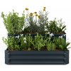 Blumfeldt High Grow vyvýšený záhon, 2 úrovne, odolný voči poveternostným vplyvom, odolný voči korózii, robustný, 405 L (GDMB4-BLM-RGB-HG-2TA)