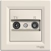 Schneider Electric Asfora TV-R zásuvka, krémová