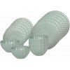 HIT Jedálenská sada tanierov porcelánová PEARL 18 ks zelená