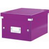 Leitz Malá univerzální krabice Click & Store, Purpurová