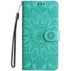 Peňaženkové puzdro Embossing Pattern Slnečnica zelené – Huawei Nova 13