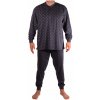 Jaroslav pánske pyžamo s nápletmi W-046C XL tmavo šedá