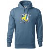 Volejbal lopta v triku - Mikina pánska Cape s kapucňou - 3XL ( Denim )