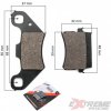 Brzdové platničky obloženie ATV 110-125cc a pre pitbike XB-38