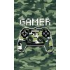 DETEXPOL Detský uterák Gamer Army Bavlna - Froté, 50/30 cm