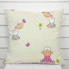 Biante Detská bavlnená obliečka na vankúš Sandra SA-729 Veselé ovečky na svetlo zelenom bodkovanom 50 x 50 cm
