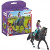 Schleich 42541 Hnedovláska Lisa s pohyblivými kĺbmi na koni (Sch42541)