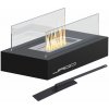 Stolný krb nerezový, čierny, 350 x 182 x 146 mm
