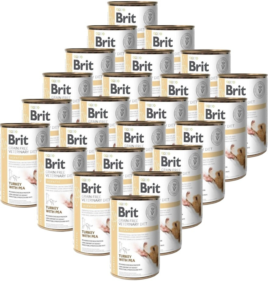 Brit Veterinary Diets GF dog Hepatic 24 x 400 g