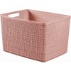 Curver Jute L 20L Košík 36 x 28 x 23 cm ružový 01907-204