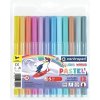 CENTROPEN 7550/12 Colour World Pastel, fixky, šírka stopy 1-2mm, valcový hrot, vyprateľné (12 farieb)