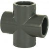 Aquaram PVC tvarovka - kríž 40 mm, DN=40 mm, d=52 mm, lepenie / lepenie 0222600040