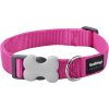 Red Dingo obojok jednofarebný 20 mm x 31-47 cm Hot Pink