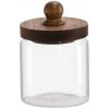 Dóza sklenená s dreveným poklopom 550 ml 45949