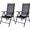 ZahradnyNabytok.org - Sada 2 hliníkových kresiel - čierne