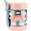 SKIP HOP Spark Style Termoska na jedlo s lyžičko/vidličkou Dúha 325 ml, 12 m+