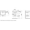 H8109624001091 LAUFEN PRO S umývadlo bez otvoru pre batériu, LCC 55 x 46,5 cm