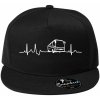 EKG autobus - Šiltovka s rovným šiltom a plastovou sponou - Univerzálna veľkosť ( Čierna )