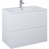 Elita Split skrinka 80x45.8x63.5 cm závesná kúpeľňová skrinka pod umývadlo biela RE010800055290