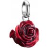 THOMAS SABO CONNECT prívesok charm Red rose silver CC1263-007-10