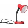 Červená stolná lampa 40W E27 oceľ plast
