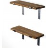 Polička Lam005 Black and Walnut