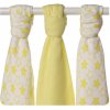 Kikko Bambusové pleny 70 x 70 Little Stars Lemon MIX 3 ks