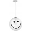 ONLI - Detský závesný luster SMILEY na lanku 1xE27/15W/230V biela SM-2001/S30W01 + záruka 3 roky zadarmo