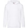 Fruit of the Loom Detská mikina s kapucňou 62-037-0 White 152