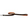 COLLAR Kožené vodítko Soft, 122cm/25mm, čierno-hnedá