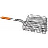 Grilovací hlboký rošt TORO Camping barbecue 30x24cm čierny
