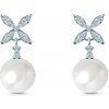 Náušnice SAVICKI: biele zlato, perly, diamanty - B-K-K0556-00312-585-B