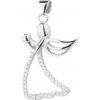 Majya Strieborný prívesok ANJELKA 10798