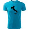 Taliansko obrys - Pánske tričko Fantasy športové - L ( Svetlý tyrkys )