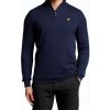 Pánsky golfový sveter Lyle and Scott Branded S Navy Modrá